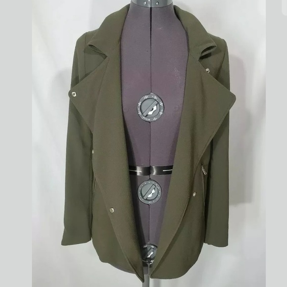 Wilfred Mayet Moto Drape Jacket XXXS Army Green - Picture 3 of 7